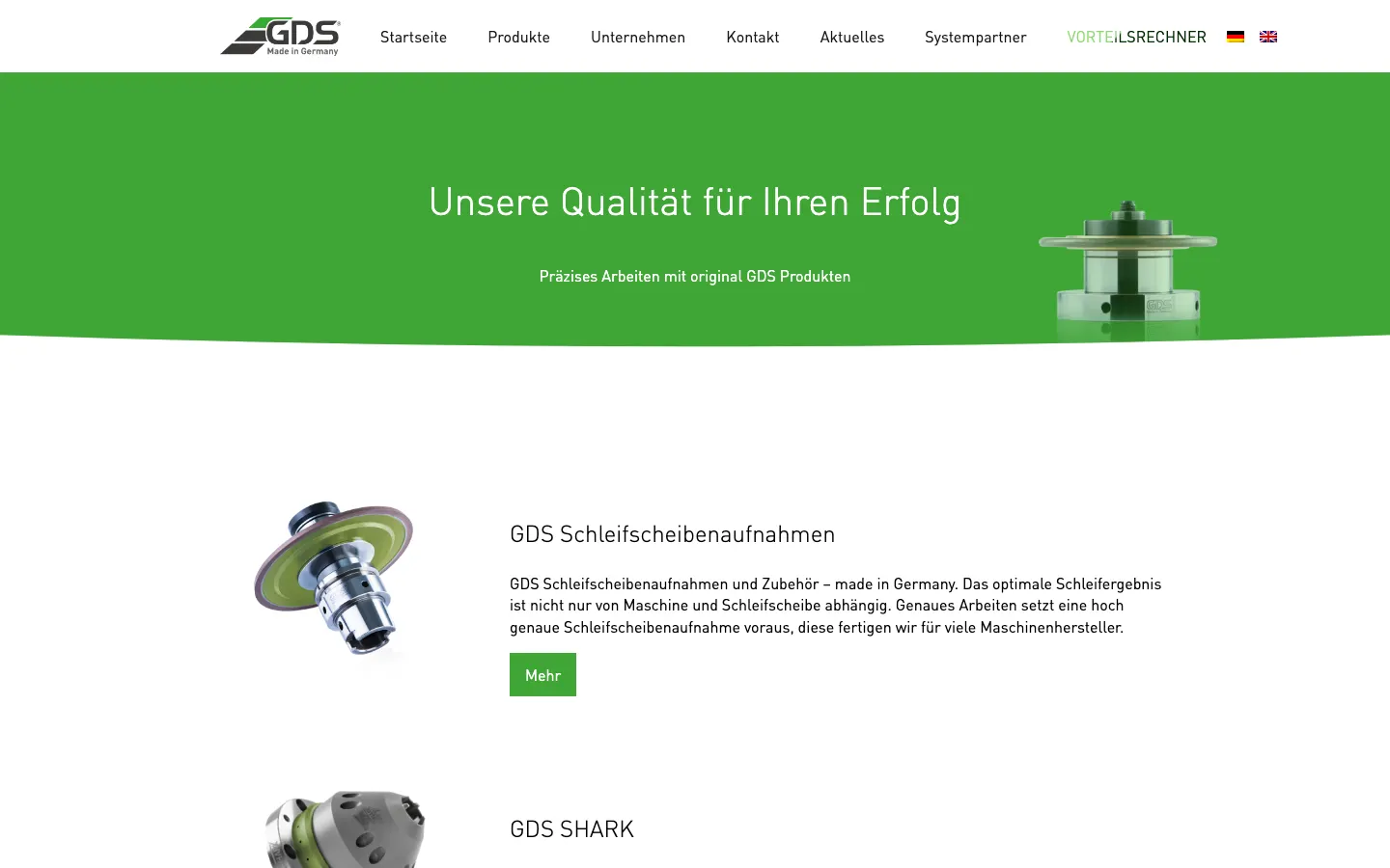 Produktübersicht von GDS